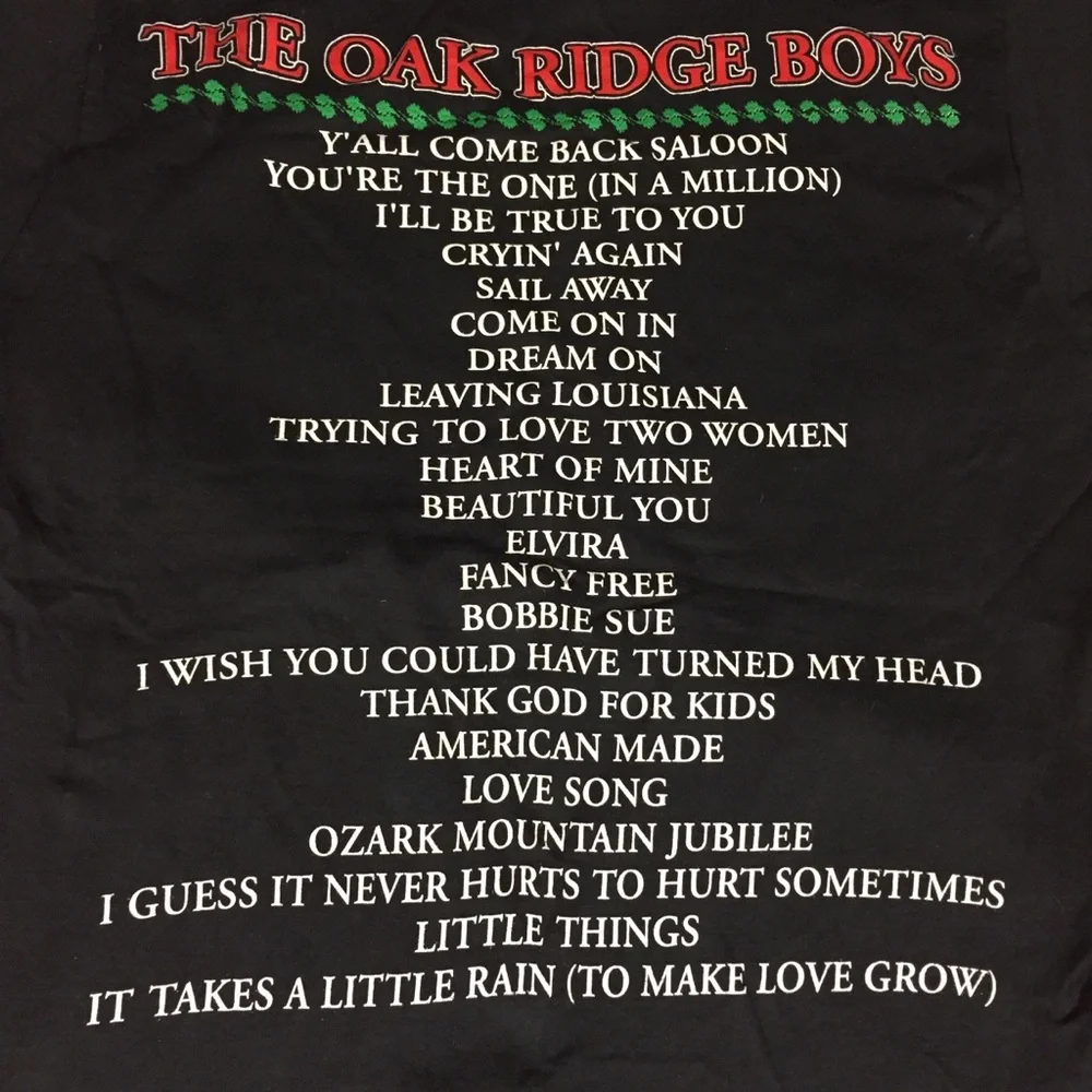 Autographed Vintage Oak Ridge Boys 1996 Tshirt - Picture 6 of 9